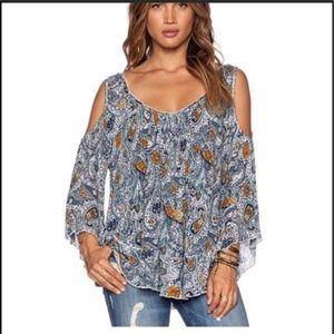 Free People Chloe Hummingbird Top